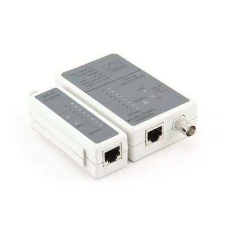 Tester cablu de retea LAN mufe RJ45 cu mufe BNC, baterie 9V si gentuta inclusa [2]