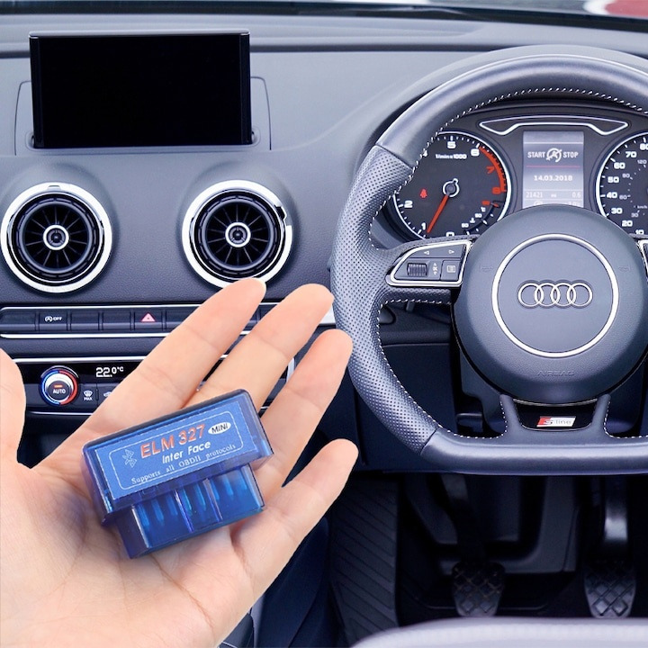 Tester diagnosticare OBD2 ELM327 cu Bluetooth, citire si stergere erori, monitorizare parametri motor, compatibil universal [6]