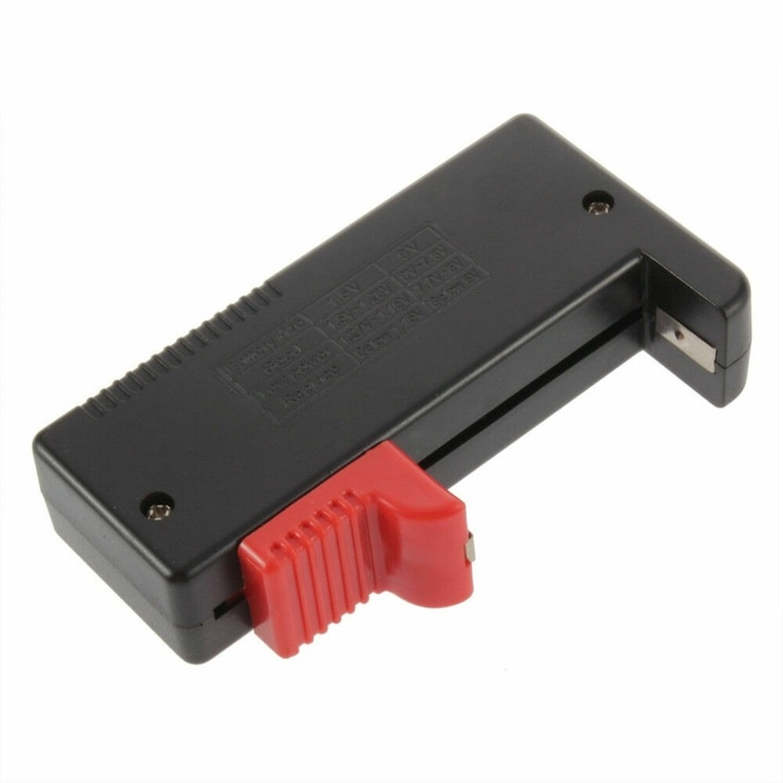 Tester digital pentru baterii, cu afisaj LED, compatibil 1.5V – 9V (R9), negru [9]