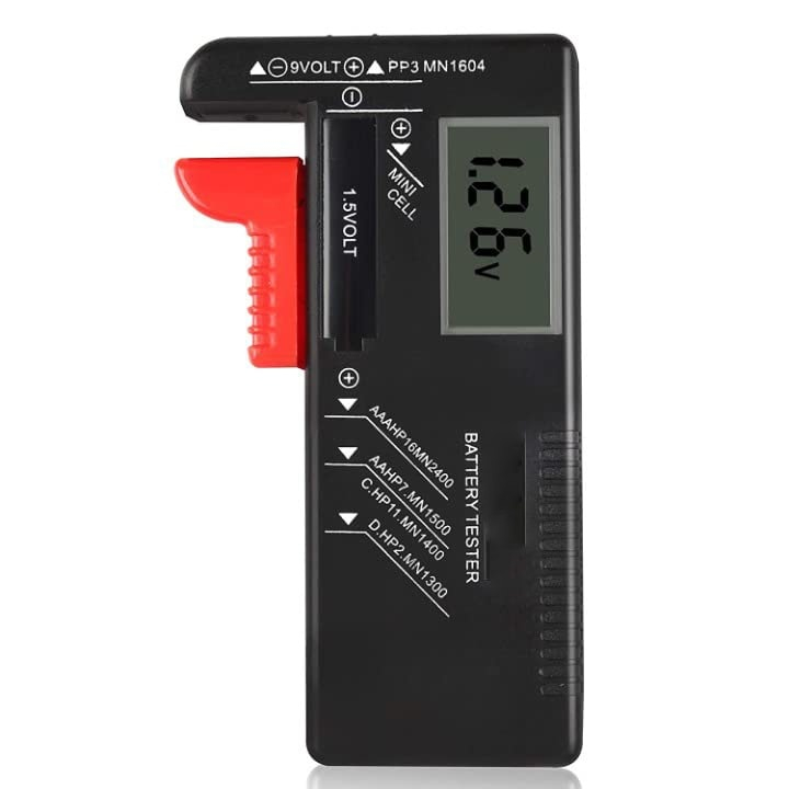 Tester digital pentru baterii, cu afisaj LED, compatibil 1.5V – 9V (R9), negru [4]