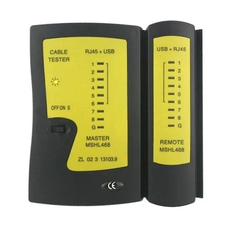 Tester cablu de retea LAN mufe RJ45 cu USB, cu gentuta inclusa [2]