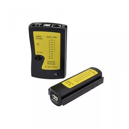 Tester cablu de retea LAN mufe RJ45 cu USB, cu gentuta inclusa [3]