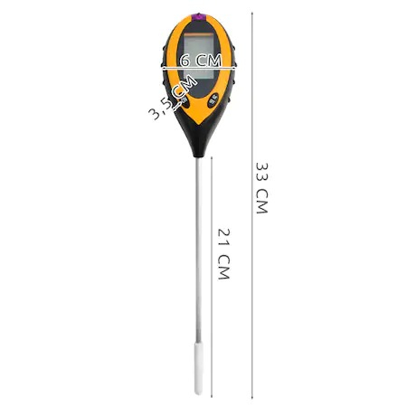 Tester pentru sol 4 in 1 digital,valoare PH, intensitatea luminii,umiditate, emperatura [2]