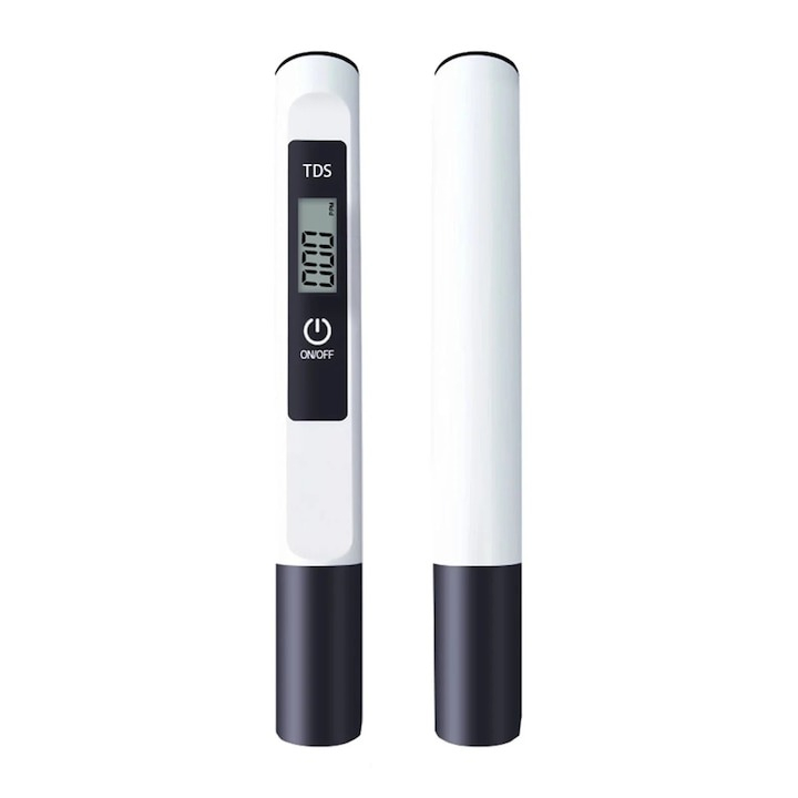 Tester profesional digital de apa TDS, 0-9990ppm - Alb