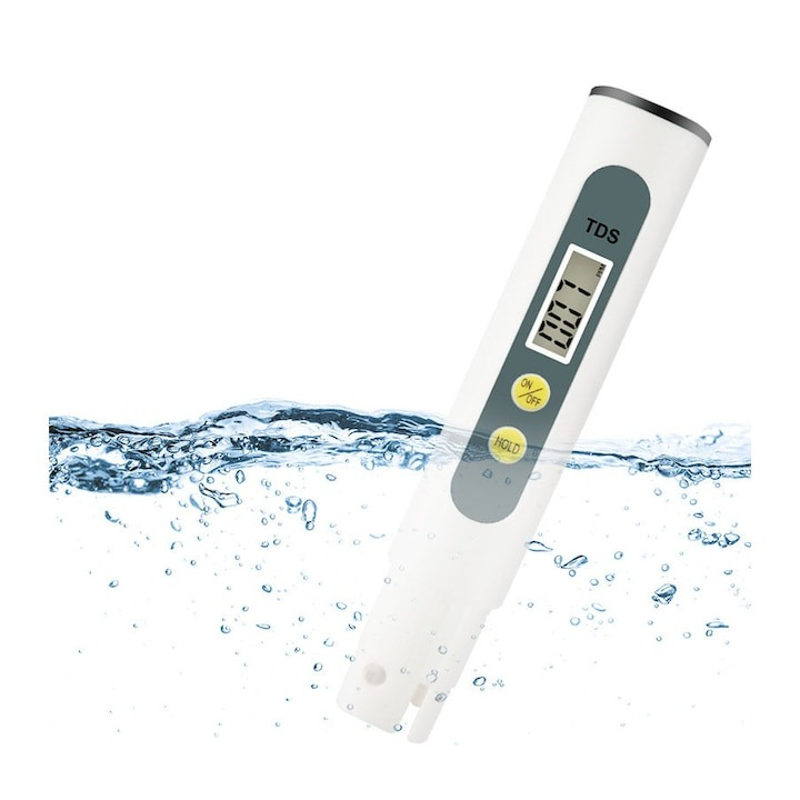 Tester profesional pentru testarea calitatii apei, puritate, TDS - Alb [3]