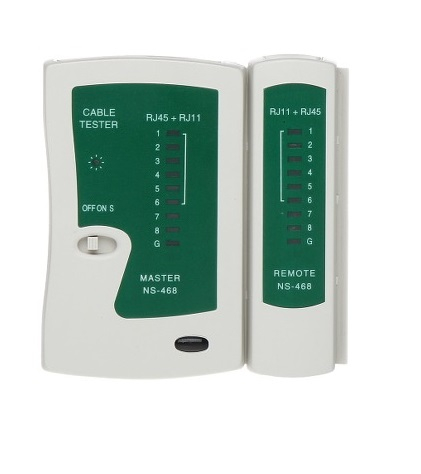 Tester cablu de retea LAN mufe RJ,RJ45 + baterie 9V [3]