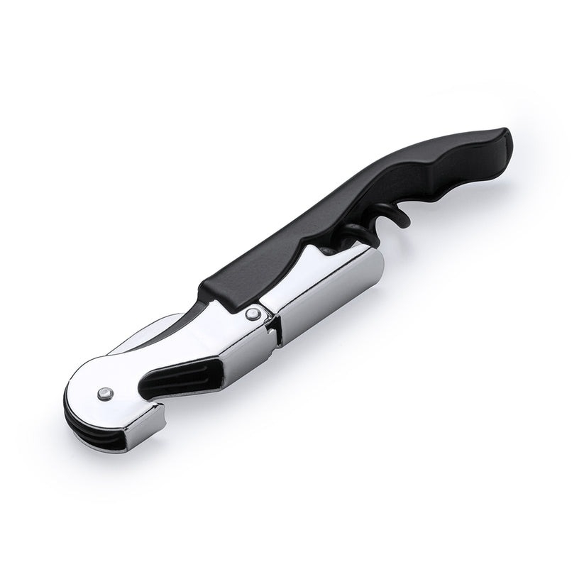 Tirbuson multifunctional, cutit, desfacator sticle, plastic, negru [7]