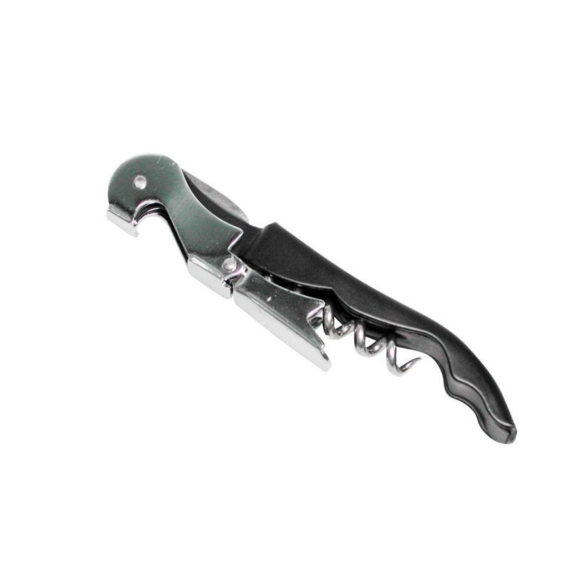 Tirbuson multifunctional, cutit, desfacator sticle, plastic, negru [9]