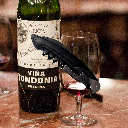 Tirbuson profesional 3 in 1 pliabil din otel inoxidabil cu deschizator sticle si taietor folie compact [2]