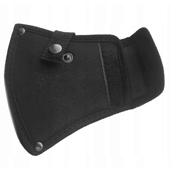 Topor multifunctional camping din otel 420, maner cauciucat antialunecare, cu husa protectie, pentru drumetii pescuit si outdoor, 30 cm [3]