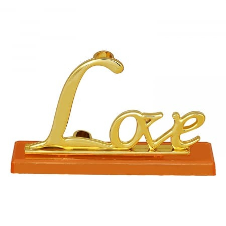 Trandafir suflat cu aur de 24K - Mov + Suport Love [7]