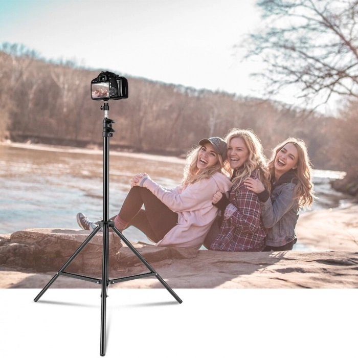 Trepied reglabil 80-200 cm filet universal 1/4 pentru studio,foto,lampa circulara,aparat foto [6]