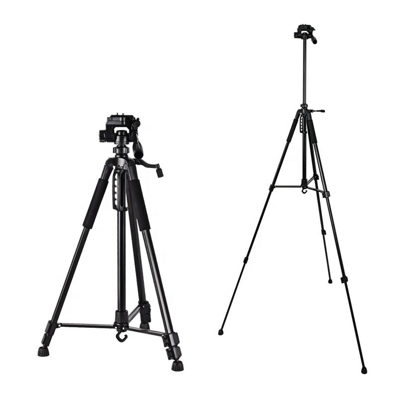 Trepied foto universal cu suport de telefon, pentru camere, GoPro, telefon, filet 1/4, inaltime maxima 168 cm [5]