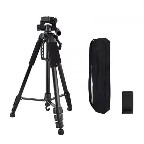 Trepied foto universal cu suport de telefon, pentru camere, GoPro, telefon, filet 1/4, inaltime maxima 180 cm [4]