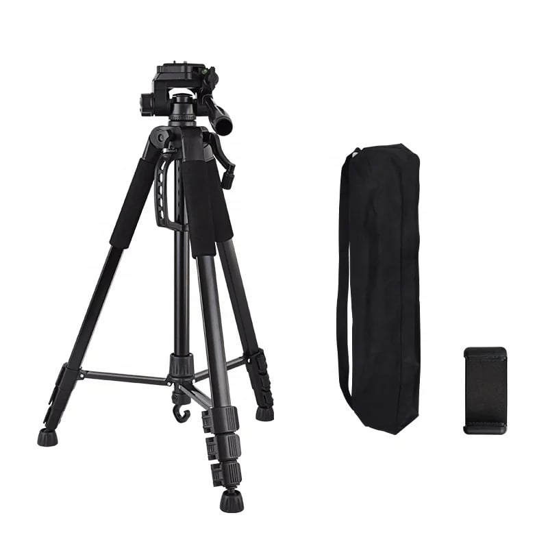 Trepied foto universal cu suport de telefon si telecomanda bluetooth, pentru camere, GoPro, telefon, filet 1/4, inaltime maxima 180 cm [4]