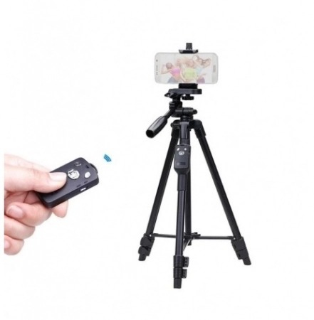 Trepied foto universal,147 cm, filet universal 1/4,suport telefon universal + telecomanda bluetooth [2]