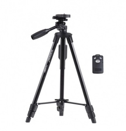 Trepied foto universal,147 cm, filet universal 1/4,suport telefon universal + telecomanda bluetooth [5]