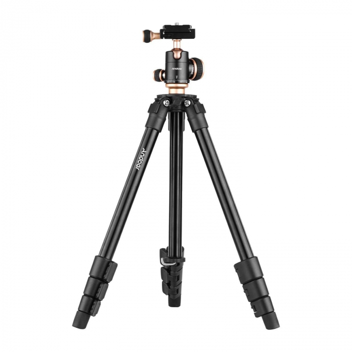 Trepied profesional pentru camere,aparate foto,filet universal 1/4,inaltime maxima 126 cm - Andoer [3]