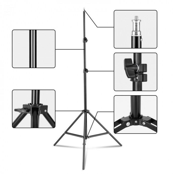 Trepied stand universal reglabil filet 1/4, inaltime maxima 260 cm, sarcina max 5 kg [3]