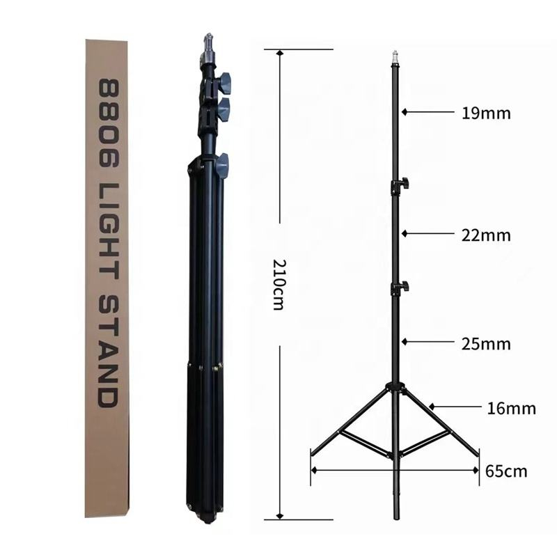 Trepied stativ, filet universal 1/4, reglabil 200 cm, sarcina max 5 kg [2]