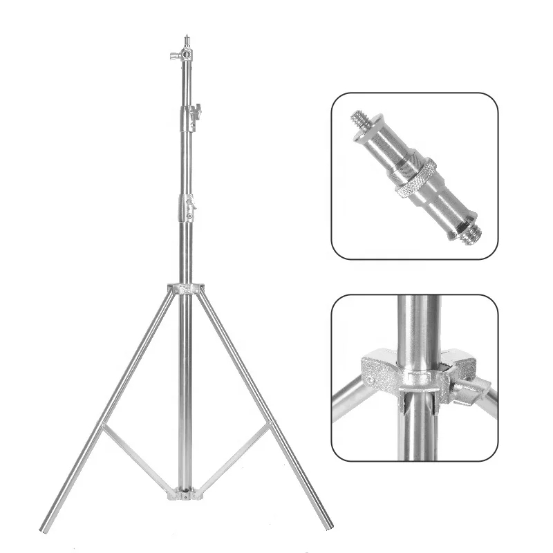 Trepied stativ foto cu filet universal 1/4 si 3/8, inaltime maxima 285 cm, rezistenta maxima 10 kg [5]