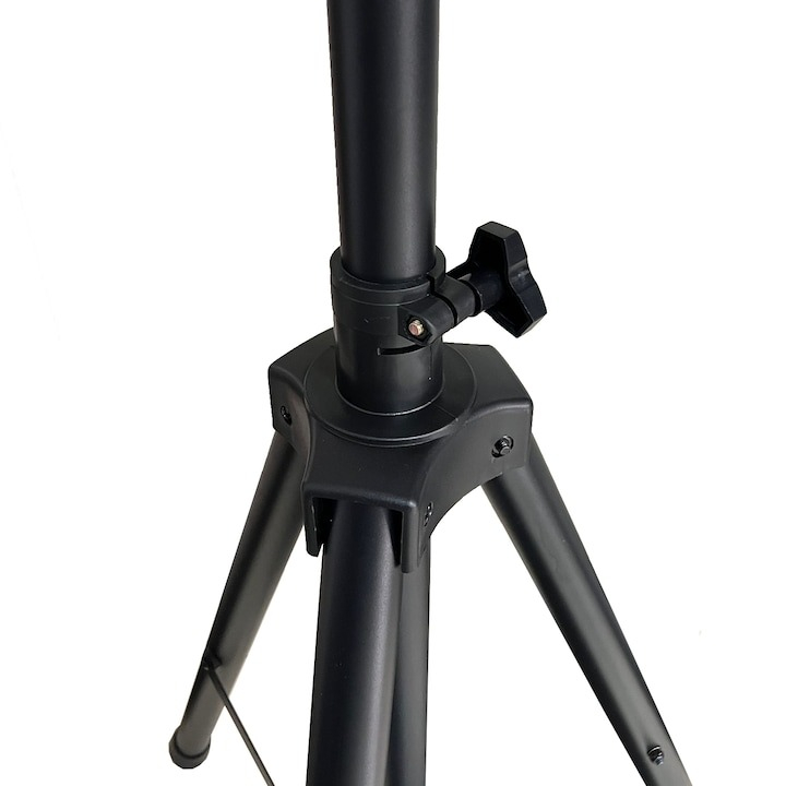Trepied stativ pentru boxe, otel, inaltime maxima 187 cm, greutate suportata 60 kg, negru [2]
