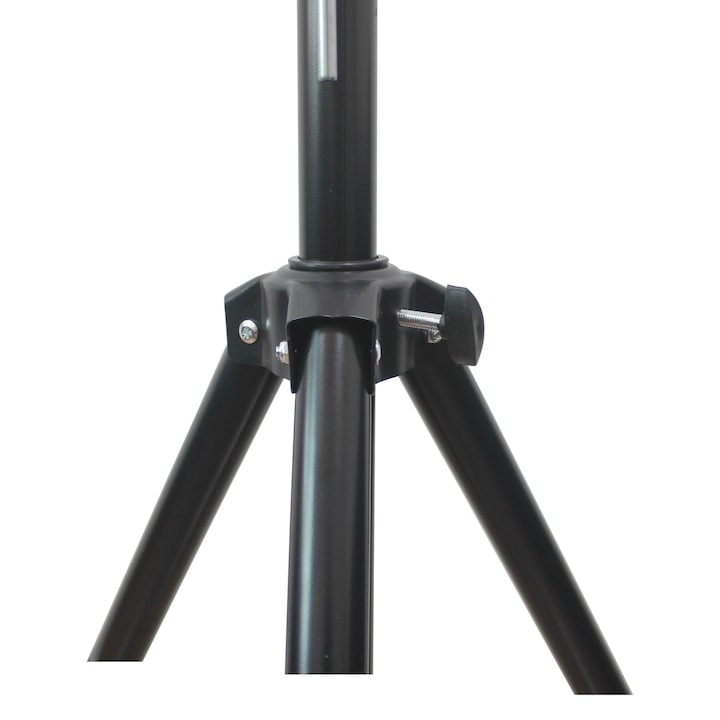Trepied stativ pentru boxe, otel, inaltime maxima 187 cm, greutate suportata 60 kg, negru [7]