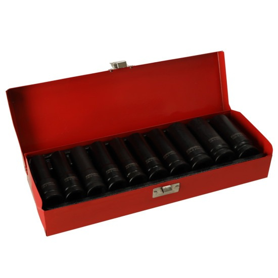 Trusa chei tubulare, 10 piese, 10-24 mm, crom vanadiu [1]