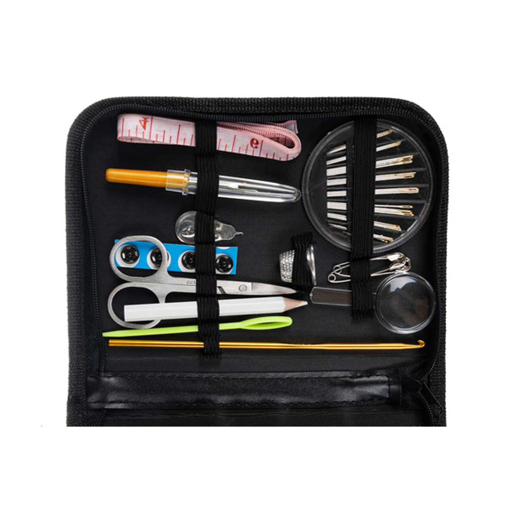 Trusa cusut profesionala 128 piese, kit complet croitorie cu accesorii multiple, geanta organizata, portabila [2]
