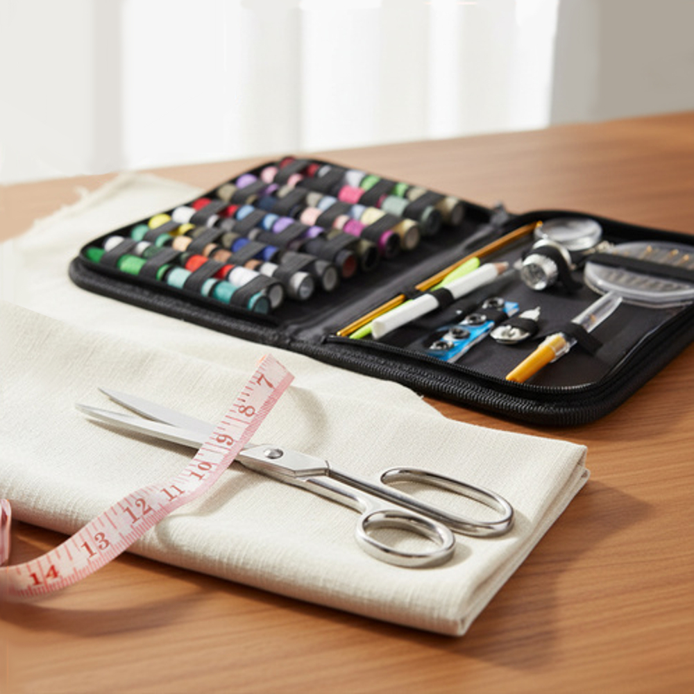 Trusa cusut profesionala 128 piese, kit complet croitorie cu accesorii multiple, geanta organizata, portabila [5]