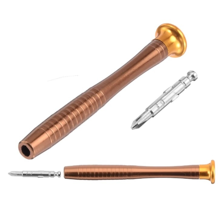 Trusa de surubelnite, 25 piese, toc cu inchidere magnetica, maner metalic antialunecare, negru [6]