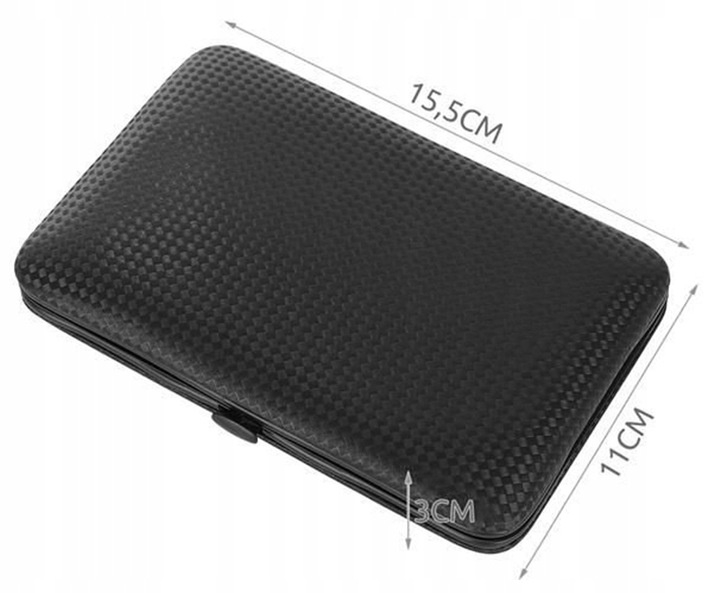 Trusa de unghii, 15 piese – manichiura si pedichiura profesionala, cu instrumente din otel inoxidabil, penseta, instrument pentru puncte negre si curatare auriculara, clutch din piele ecologica negru [8]