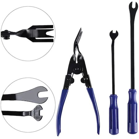 Trusa demontare interior auto,40 piese,tapiterie,radio,usi,bord,dezasamblare conectori - Albastru [6]