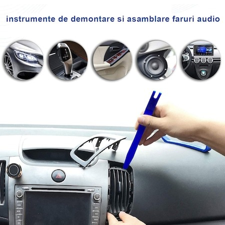 Trusa demontare interior auto 40 piese si set complet de 100 clipsuri, diverse dimensiuni [5]