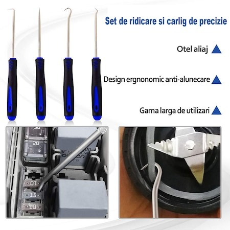 Trusa demontare interior auto 40 piese si set complet de 100 clipsuri, diverse dimensiuni [8]