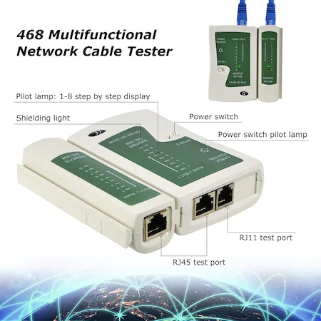 Set de testare a cablului de retea LAN,13in1 cu baterie 9V si husa transport incluse [5]