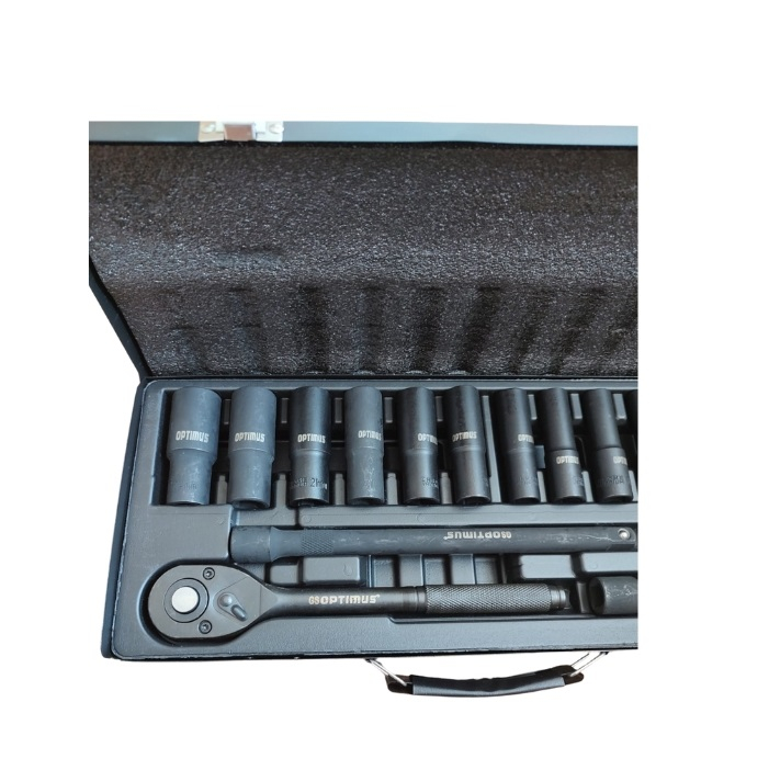 Trusa Profesionala Chrome Vanadium chei tubulare torx, 12 laturi, 1/2 impact, 16 piese - Negru [3]