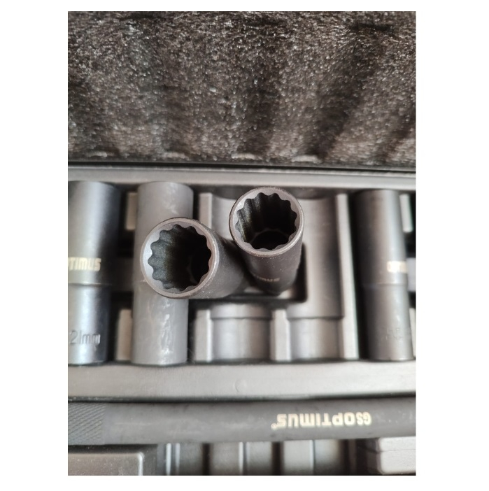 Trusa Profesionala Chrome Vanadium chei tubulare torx, 12 laturi, 1/2 impact, 16 piese - Negru [5]