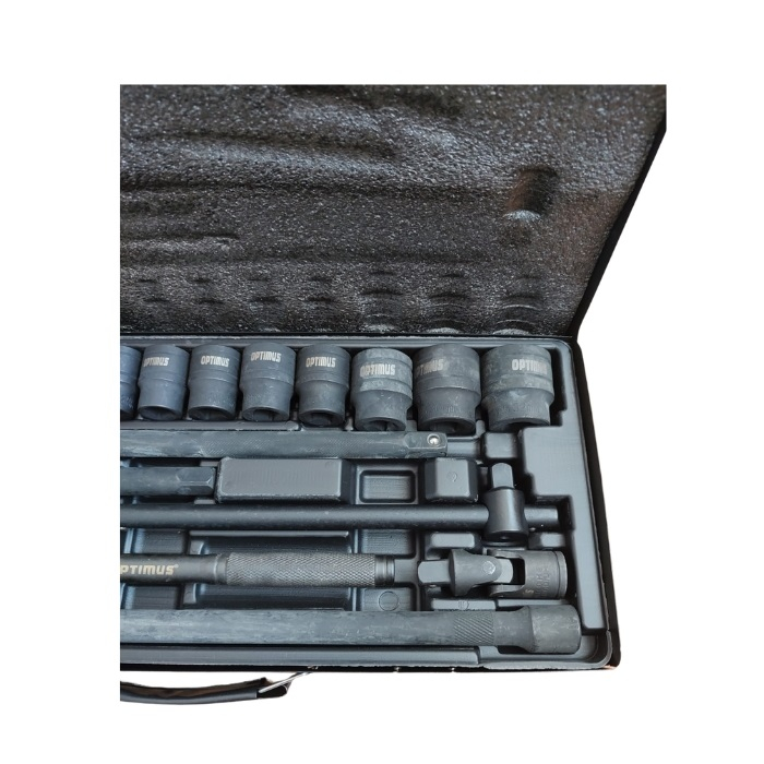 Trusa Profesionala Chrome Vanadium chei tubulare torx, 12 laturi, 10-32mm, 1/2 impact, 24 piese - Negru [4]