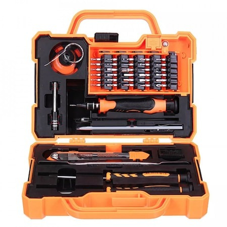 Trusa profesionala Jakemy, 47in1 surubelnite, biti, accesorii - Portocaliu [2]