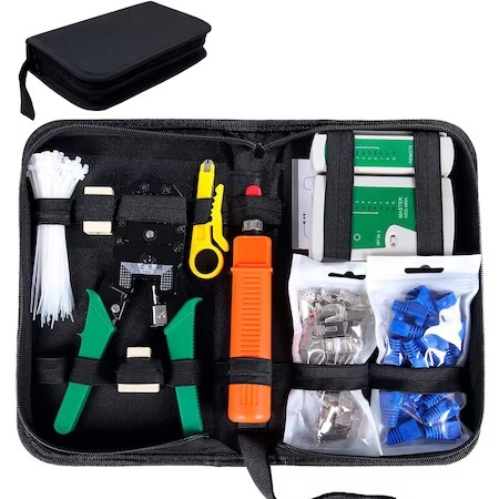 Set instrumente cablu de retea LAN 8in1 cu trusa de transport inclusa [2]