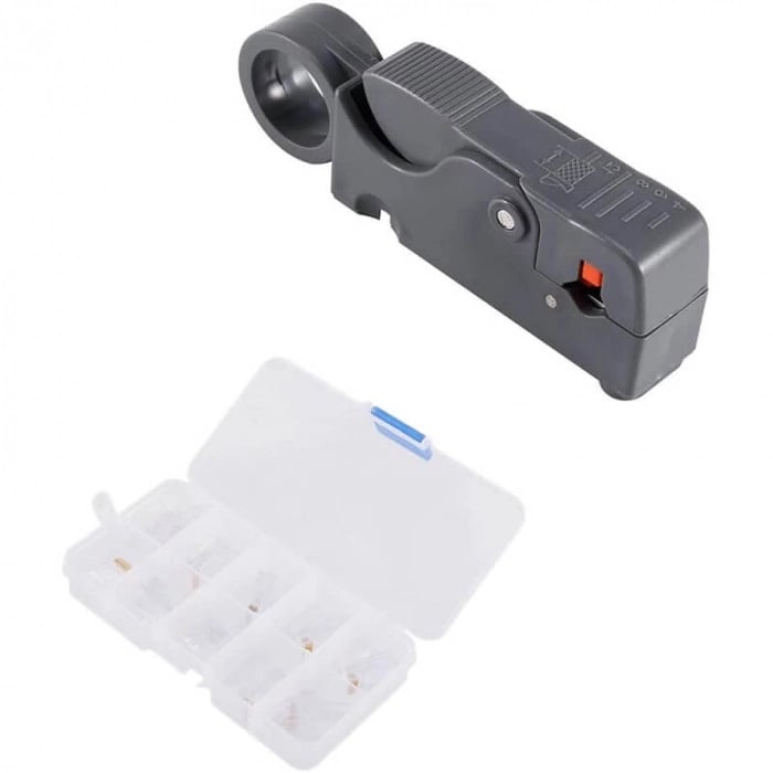Set de reparare LAN a cablului de rețea 9 in 1 + husa depozitare [4]