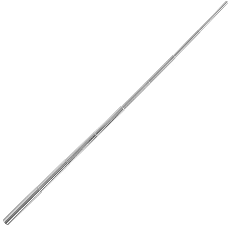 Tub telescopic pentru suflat focul din metal, extensibil 9.5–48 cm, compact, argintiu pentru camping si supravietuire [2]