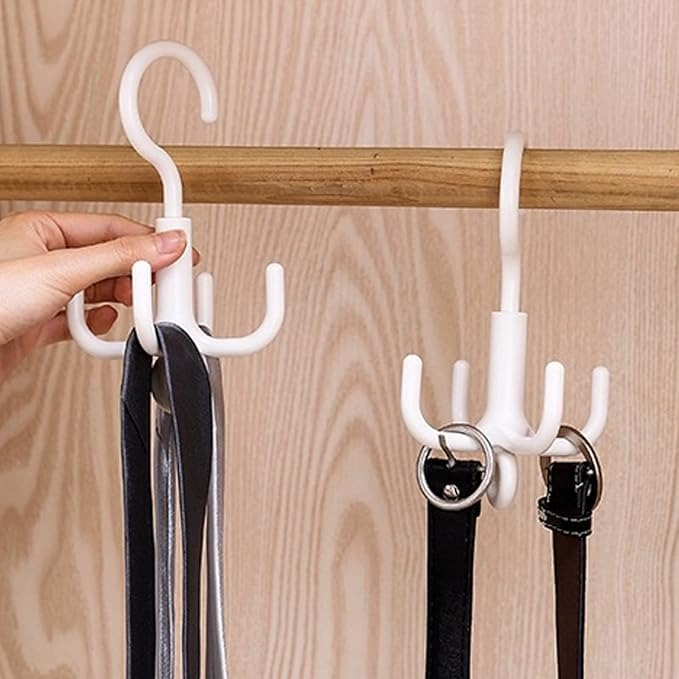 Umeras pentru haine, rotativ, alb, plastic, 13.5 x 7 cm [5]