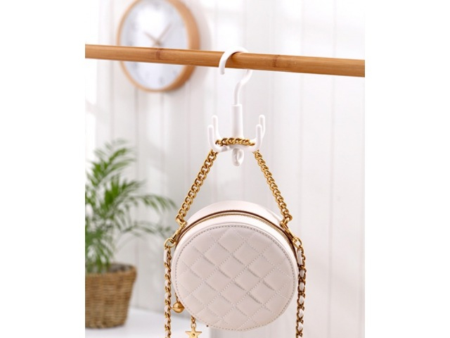 Umeras pentru haine, rotativ, alb, plastic, 13.5 x 7 cm [7]