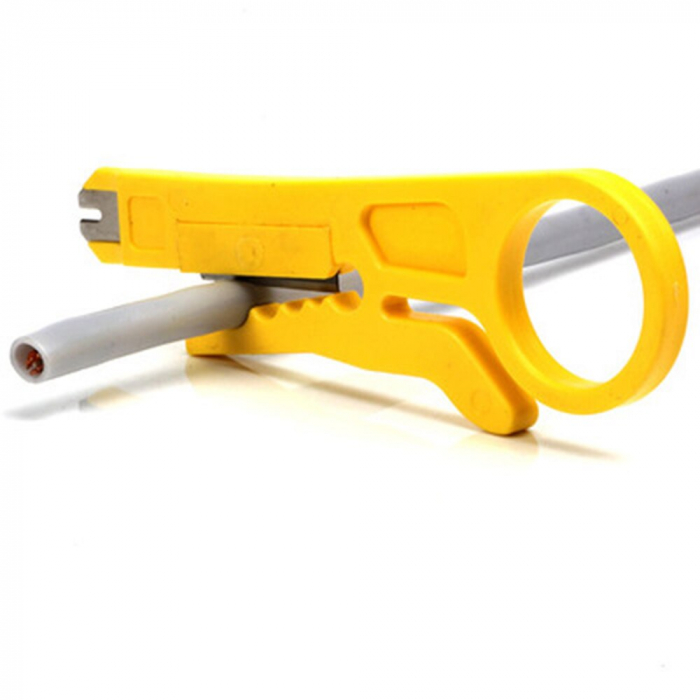 Cutit cleste universal pentru taierea si dezizolarea cablurilor retea LAN RJ 11,RJ 45 [3]