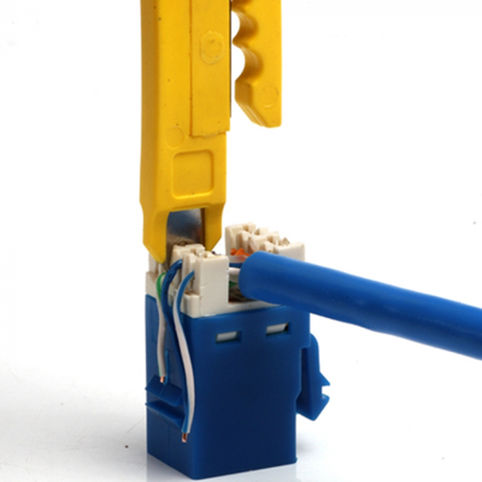 Cutit cleste universal pentru taierea si dezizolarea cablurilor retea LAN RJ 11,RJ 45 [6]