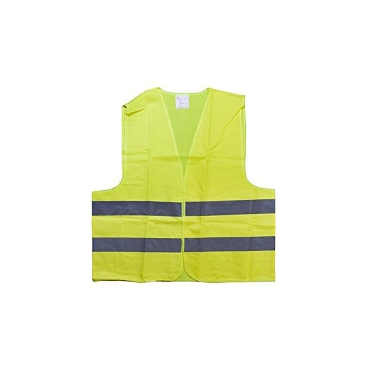 Vesta reflectorizanta, cu benzi de semnalizare, marime universala, verde neon [4]