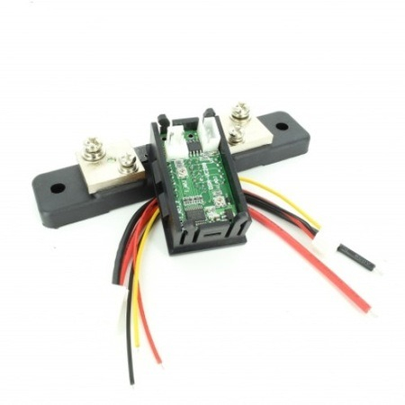 Voltmetru si ampermetru digital 2in1,cu placa,interval masurare 0-100V - 50A [3]
