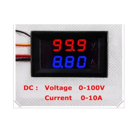 Voltmetru si ampermetru digital 2in1,interval masurare 0-100V - 10A [2]